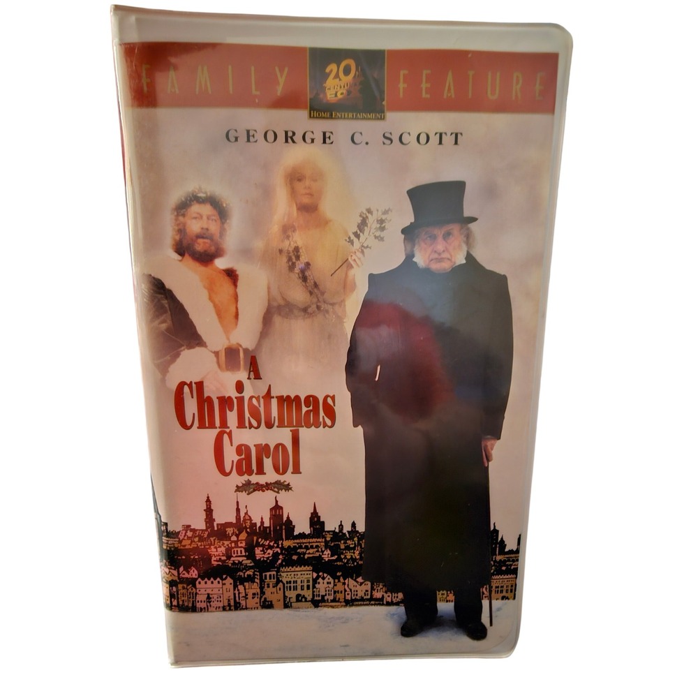 A Christmas Carol VHS 1984 George C Scott 20th Century Fox Clamshell Case